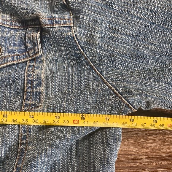 Juniors Size Medium Stretch Denim Insulated So Jacket - Picture 4 of 10